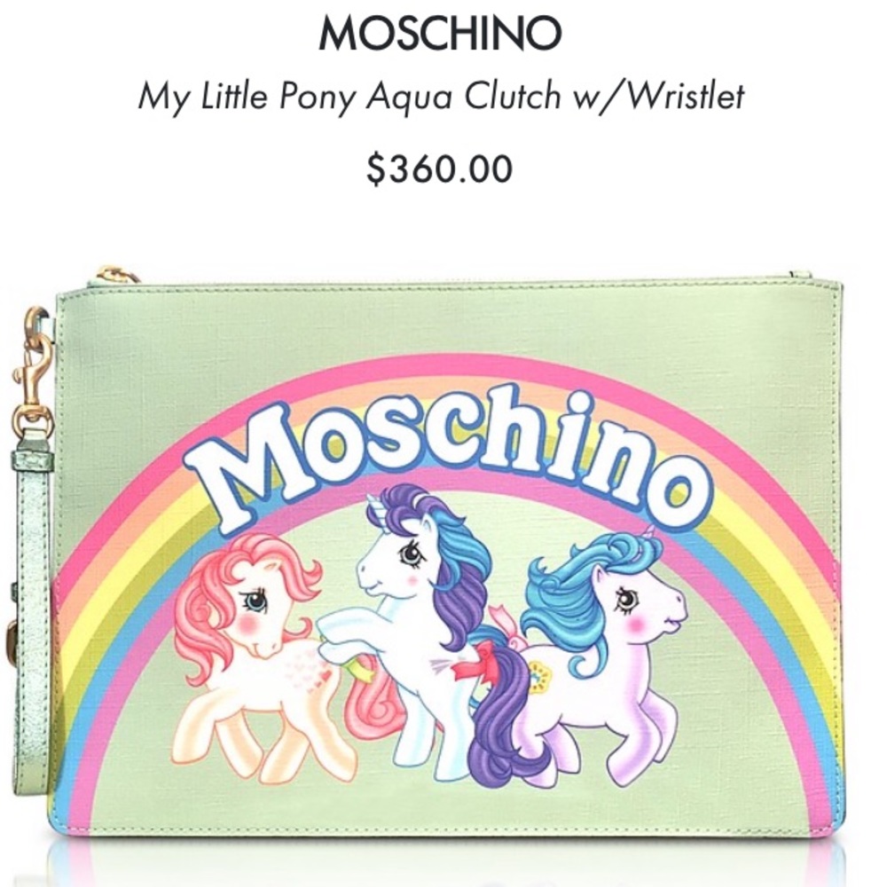 🦄 Moschino My Little Pony Aqua Clutch 🦄
